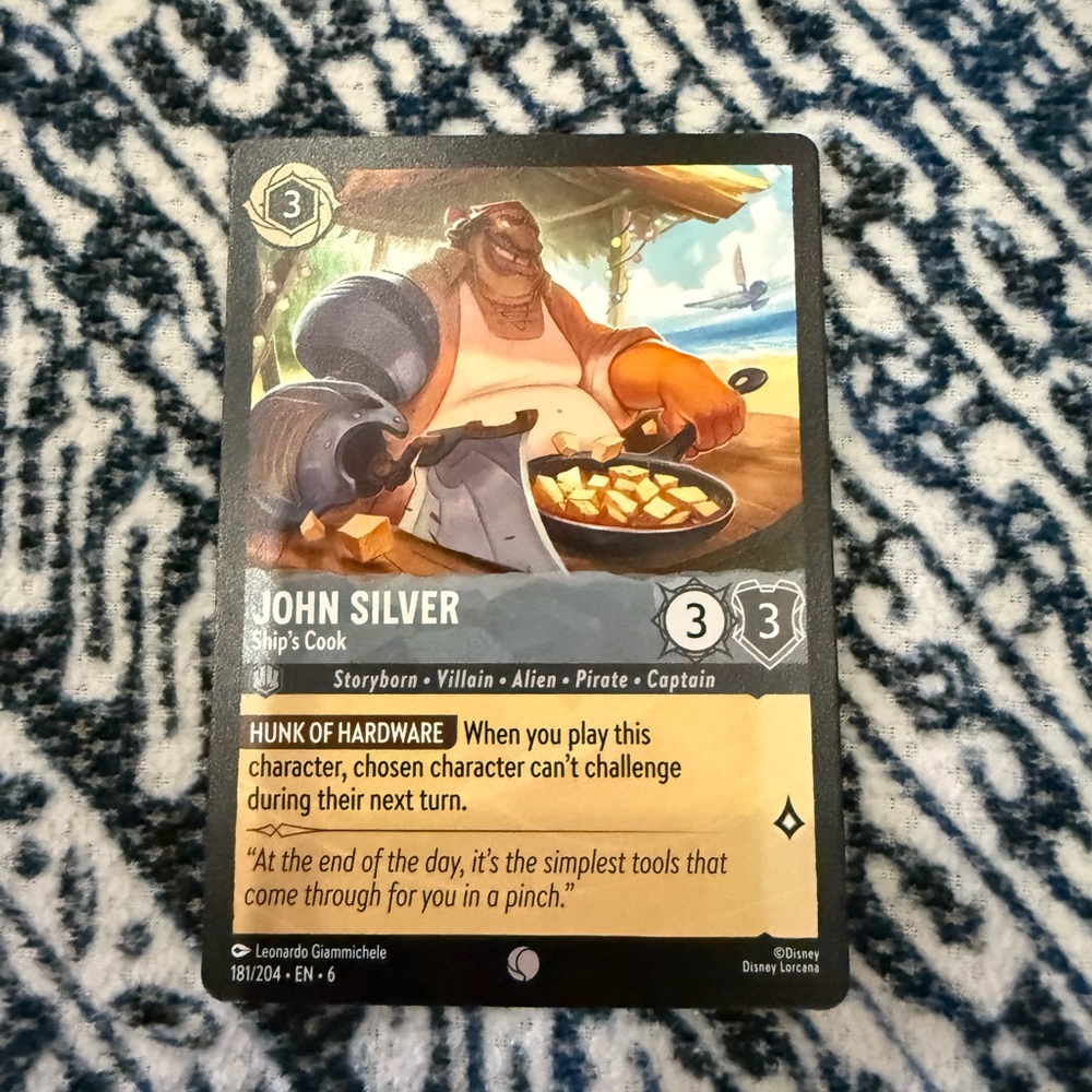 John Silver Ship's Cook Card Game